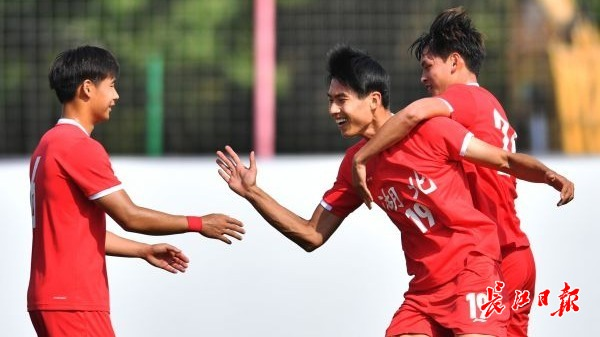 全运会U20男足资格赛，山东队以2-0战胜辽宁队，取得开门红